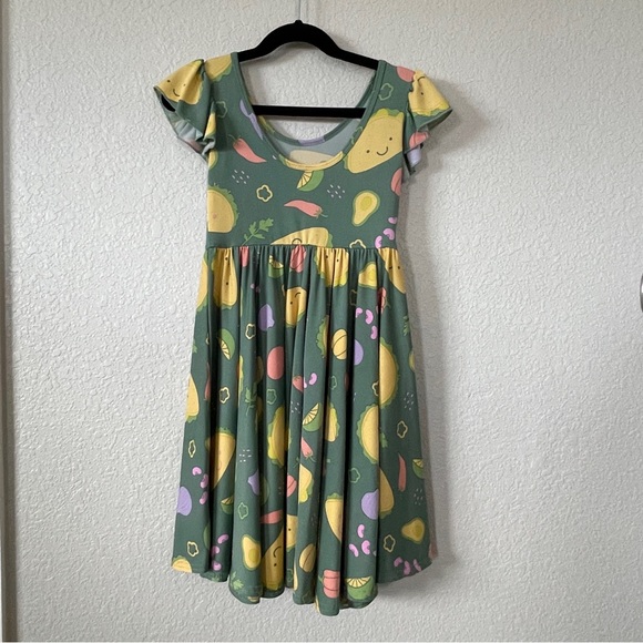 Dot Dot Smile size 5/6 Taco flutter sleeve Twirl Dress - Picture 2 of 2